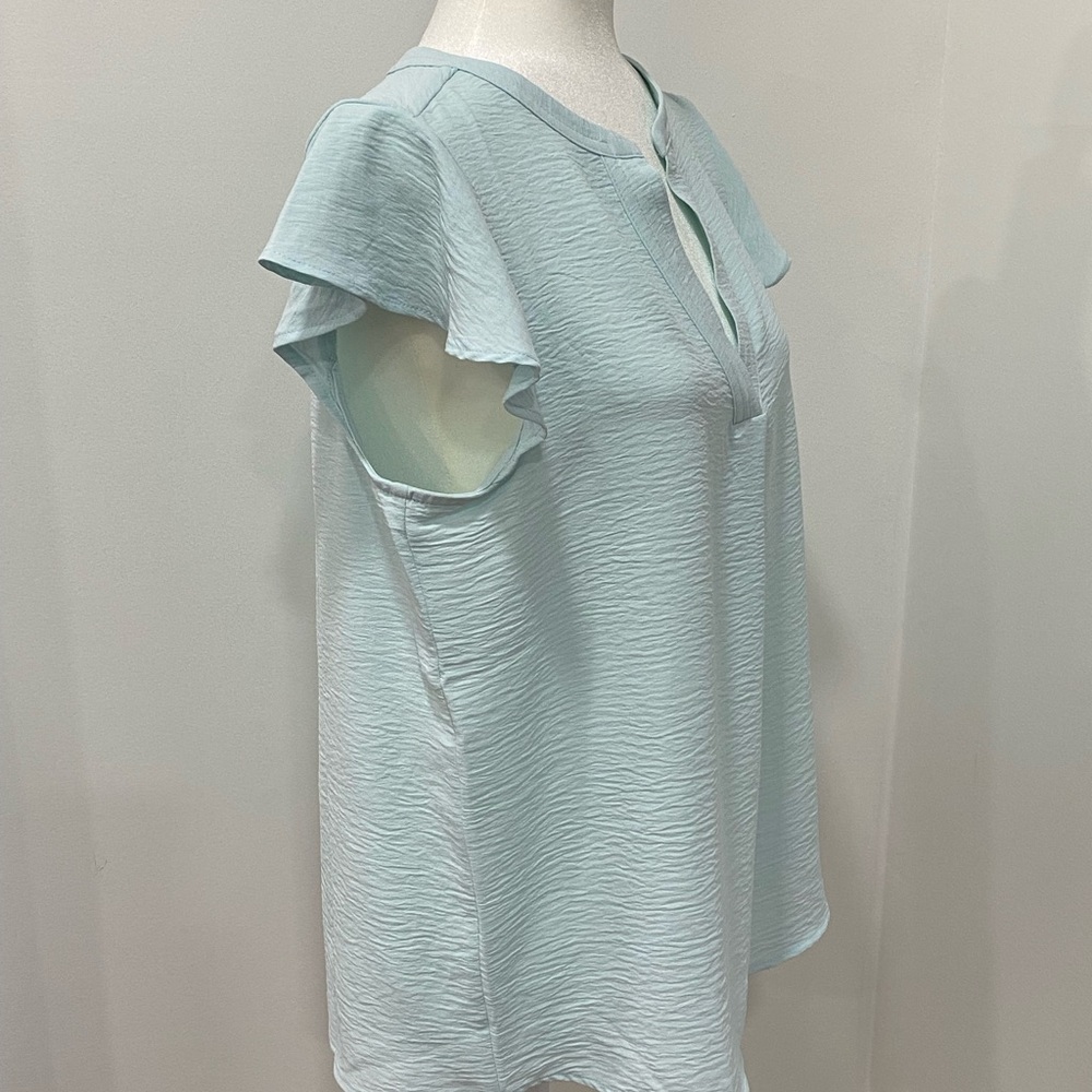 Calvin Klein Light Blue Women's Blouse - Picture 4 of 6